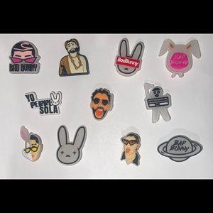 Bad Bunny 11pc Croc Charm Jibbitz